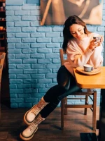 Дамски боти Vilyana бежови