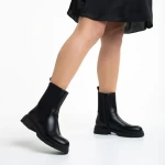 Дамски чизми  черни от еко кожа  Kiana