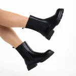 Дамски чизми  черни от еко кожа  Kiana