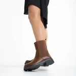 Дамски чизми кафяви  от еко кожа  Kiana