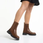 Дамски чизми кафяви  от еко кожа  Kiana