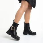 Дамски чизми  черни от еко кожа  Joana