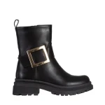 Дамски чизми  черни от еко кожа  Joana