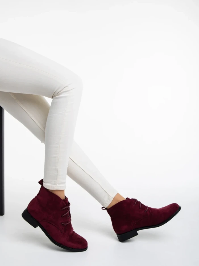 Дамски боти  грена  от текстилен материал  Marieke