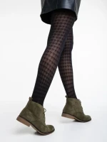 Дамски боти  зелени  от текстилен материал  Marieke