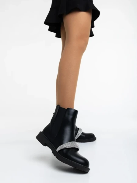 Дамски боти черни от еко кожа Sherisse
