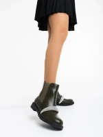 Дамски боти зелени от еко кожа Sherisse