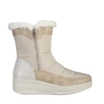 Дамски чизми  бежови  от текстилен материал  Justine