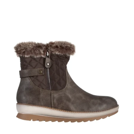 Дамски чизми  кафяви  от еко кожа  Emmie