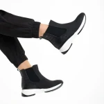 Дамски боти  черни  от еко кожа  Ivanka