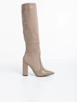 Дамски чизми бежови от еко кожа Ulyana