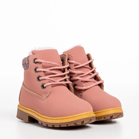 Детски боти  розови  от еко кожа  Cruz