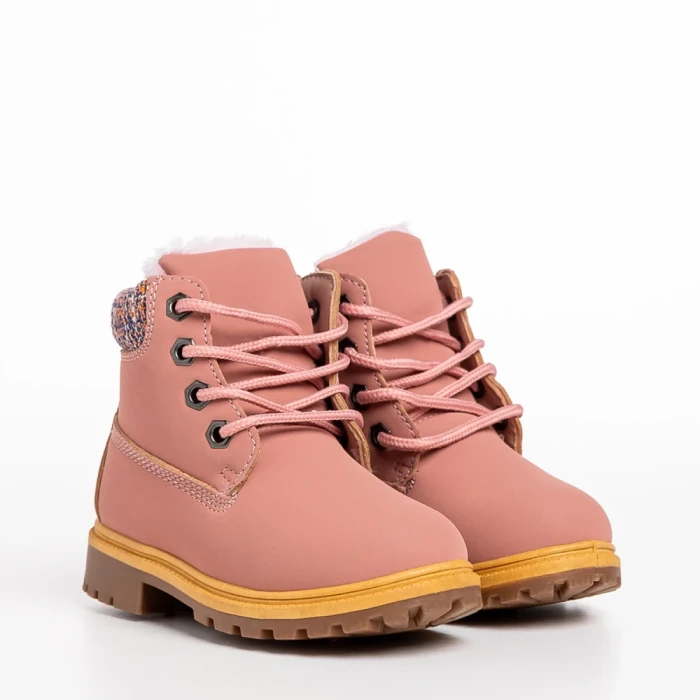 Детски боти  розови  от еко кожа  Cruz