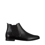 Мъжки боти черни  от естествена кожа Fausto