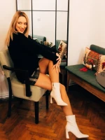 Дамски боти бежови от екологична кожа Terazia