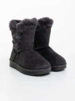 Детски чизми сиви  от текстилен материал  Niara