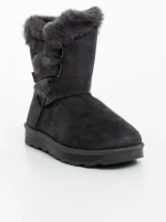 Детски чизми сиви  от текстилен материал  Niara