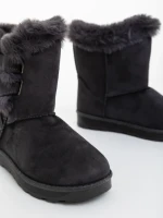 Детски чизми сиви  от текстилен материал  Niara