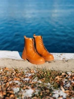 Дамски боти камел от еко кожа Kory