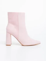 Дамски боти розови от текстилен материал Sondra