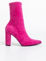 Дамски чизми цикламени от текстилен материал Annelies