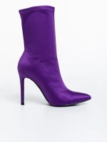 Дамски боти  лилави от текстилен материал  Lionesse