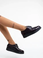 Всекидневни дамски обувки грена от естествена кожа Lawanda