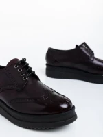 Всекидневни дамски обувки грена от естествена кожа Lawanda