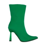 Дамски боти  зелени  от текстилен материал  Vanice