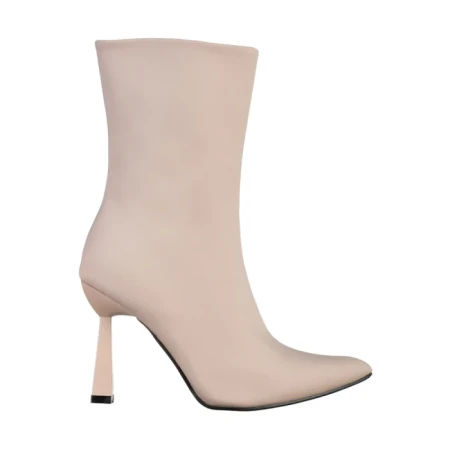 Дамски боти  бежови  от текстилен материал  Vanice