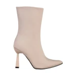 Дамски боти  бежови  от текстилен материал  Vanice