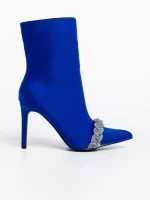 Дамски боти  сини  от текстилен материал  Zinaida