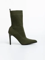 Дамски боти зелени от текстилен материал Tariro