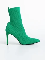 Дамски боти  зелени  от текстилен материал  Zemfira