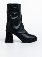 Дамски боти  черни от еко кожа  Laurine