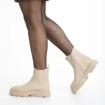 Дамски боти бежови  от еко кожа  Alodie