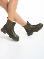 Дамски боти  зелени  от еко кожа  Amorina