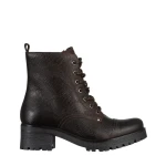 Дамски боти тъмно кафяви от естествена кожа Omelia