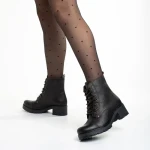 Дамски боти тъмно кафяви от естествена кожа Omelia