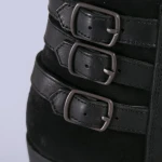 Боти от естествена кожа Figo черни