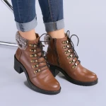 Боти от естествена кожа Dove камел