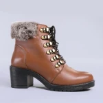 Боти от естествена кожа Dove камел