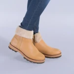 Чизми от естествена кожа Opera жълти