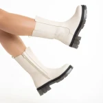 Дамски чизми бежови  от еко кожа  Avelyn