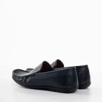 Мъжки мокасини сини от естествена кожа  Meriza