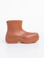 Дамски чизми тъмно бежови от каучук Apolena