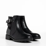 Дамски боти  черни  от еко кожа  Clarinda