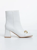 Дамски чизми бели от еко кожа Aliah