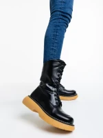 Дамски чизми черни от еко кожа Ailsa