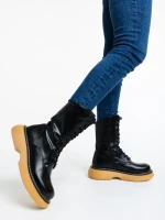 Дамски чизми черни от еко кожа Ailsa